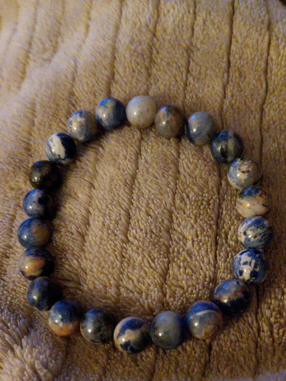 Blue Sodalite Gemstone Stretch Bracelet